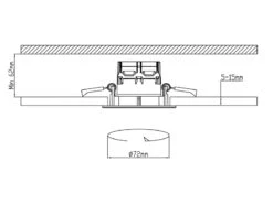 Trio Leuchten Runder LED Deckeneinbaustrahler ZAGROS Dimmbar In Schwarz Matt, IP65 -Bestes Beleuchtungs Geschäft runder led deckeneinbaustrahler zagros dimmbar in 1 23