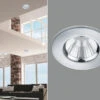 Trio Leuchten Runder LED Deckeneinbaustrahler ZENIA Dimmbar In Chrom, IP65 -Bestes Beleuchtungs Geschäft runder led deckeneinbaustrahler zenia dimmbar in c