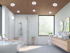 Trio Leuchten Runder LED Deckeneinbaustrahler ZENIA Dimmbar In Chrom, IP65 -Bestes Beleuchtungs Geschäft runder led deckeneinbaustrahler zenia dimmbar in c 6