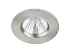 Trio Leuchten Runder LED Einbaustrahler Decke 4er Set Dimmbar In Silber Matt, IP65 -Bestes Beleuchtungs Geschäft runder led einbaustrahler decke 4er set dimmbar in 15