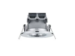 Trio Leuchten Runder LED Einbaustrahler Decke 4er Set Dimmbar In Silber Chrom, IP65 -Bestes Beleuchtungs Geschäft runder led einbaustrahler decke 4er set dimmbar in 9