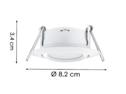 Trio Leuchten Runder LED Einbaustrahler RILA Schwenkbar Weiß Matt 5 Watt - Deckenbeleuchtung -Bestes Beleuchtungs Geschäft runder led einbaustrahler rila schwenkbar weiss ma 3