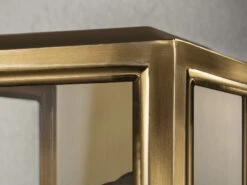 Konstsmide Schmale Außenwandlaterne CARPI Messing Mit Klarglas, Höhe 30cm -Bestes Beleuchtungs Geschäft schmale aussenwandlaterne carpi messing mit klargl 5