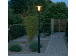 Konstsmide Schwarze Gartenlaterne NOVA Mit Reflektorgitter, GU10, Aluminium, IP44