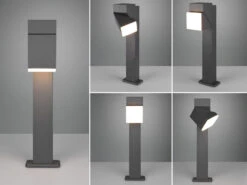 Trio Leuchten Schwenkbare LED Außen Wegeleuchte AVON Höhe 50cm, Anthrazit -Bestes Beleuchtungs Geschäft schwenkbare led aussen wegeleuchte avon hoehe 50cm 3