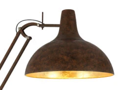 Globo Schwenkbare Stehleuchte CONNY Mit Metallschirm Rost Gold, Höhe 217cm -Bestes Beleuchtungs Geschäft schwenkbare stehleuchte conny mit metallschirm ros 3