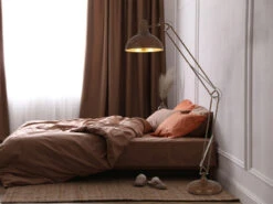 Globo Schwenkbare Stehleuchte CONNY Mit Metallschirm Rost Gold, Höhe 217cm -Bestes Beleuchtungs Geschäft schwenkbare stehleuchte conny mit metallschirm ros 5