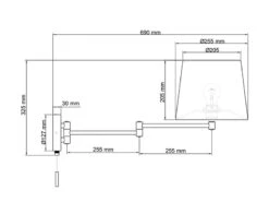 Trio Leuchten Schwenkbare Wandleuchte LYON Mit Gelenkarm Messing & Stoffschirm Weiß 12 Trio Leuchten Schwenkbare Wandleuchte LYON Mit Gelenkarm Messing & Stoffschirm Weiß -Bestes Beleuchtungs Geschäft schwenkbare wandleuchte lyon mit gelenkarm messing 4
