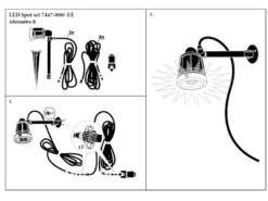 Konstsmide Schwenkbarer Gartenstrahler AMALFI Mit Erdspieß & 10mtr. Anschlußkabel, 41cm -Bestes Beleuchtungs Geschäft schwenkbarer gartenstrahler amalfi mit erdspiess 1 5