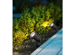 Trio Leuchten Schwenkbarer LED Garten Baumstrahler 3er Set Mit Erdspieß & 5m Anschlußkabel -Bestes Beleuchtungs Geschäft schwenkbarer led garten baumstrahler 3er set mit e 4