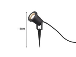 Trio Leuchten Schwenkbarer LED Garten Baumstrahler Mit Erdspieß & 5m Anschlusskabel Ø 9,2cm -Bestes Beleuchtungs Geschäft schwenkbarer led garten baumstrahler mit erdspiess 3