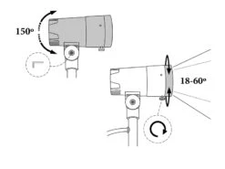 Konstsmide Schwenkbarer LED Gartenstrahler ANDRIA Mit Erdspieß & 5mtr. Anschlußkabel, 27cm -Bestes Beleuchtungs Geschäft schwenkbarer led gartenstrahler andria mit erdspie 6
