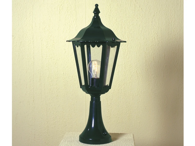 Konstsmide Sockelleuchte FIRENZE Landhausstil, Aluminium Grün, Höhe 55cm 5 Konstsmide Sockelleuchte FIRENZE Landhausstil, Aluminium Grün, Höhe 55cm – Bild 3