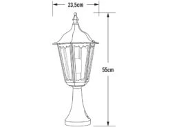 Konstsmide Sockelleuchte FIRENZE Landhausstil, Aluminium Grün, Höhe 55cm 10 Konstsmide Sockelleuchte FIRENZE Landhausstil, Aluminium Grün, Höhe 55cm -Bestes Beleuchtungs Geschäft sockelleuchte firenze landhausstil aluminium gruen 3