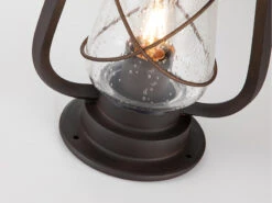 Elstead Lighting Sockelleuchte MINERS In Antiker Laternenoptik, Höhe 36cm -Bestes Beleuchtungs Geschäft sockelleuchte miners in antiker laternenoptik hoeh 4