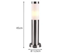 MeineWunschleuchte Sockelleuchte RADA Edelstahl Höhe 45 Cm -Bestes Beleuchtungs Geschäft sockelleuchte rada edelstahl hoehe 45 cm 2