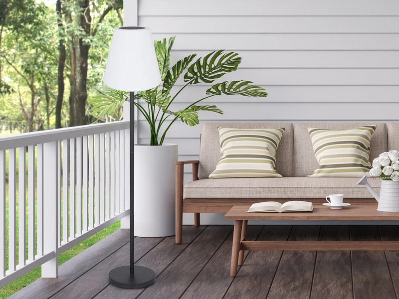 Globo Solar & Akku Stehlampe Mit Fernbedienung, Auch Per USB Ladbar, Höhe 150cm 11 Globo Solar & Akku Stehlampe Mit Fernbedienung, Auch Per USB Ladbar, Höhe 150cm – Bild 9