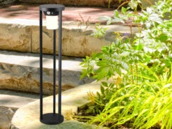 Trio Leuchten Solar Außen Wegeleuchte CARMO Mit Bewegungsmelder & Dauerlicht, H. 60cm