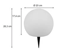 Reality Leuchten Solar Außenleuchte MELO Kugelleuchte Garten - Dekokugel Ø 20 Cm -Bestes Beleuchtungs Geschäft solar aussenleuchte melo kugelleuchte garten dekok 10