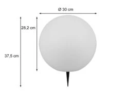 Reality Leuchten Solar Außenleuchte MELO Kugelleuchte Garten - Dekokugel Ø 30 Cm 12 Reality Leuchten Solar Außenleuchte MELO Kugelleuchte Garten - Dekokugel Ø 30 Cm -Bestes Beleuchtungs Geschäft solar aussenleuchte melo kugelleuchte garten dekok 2