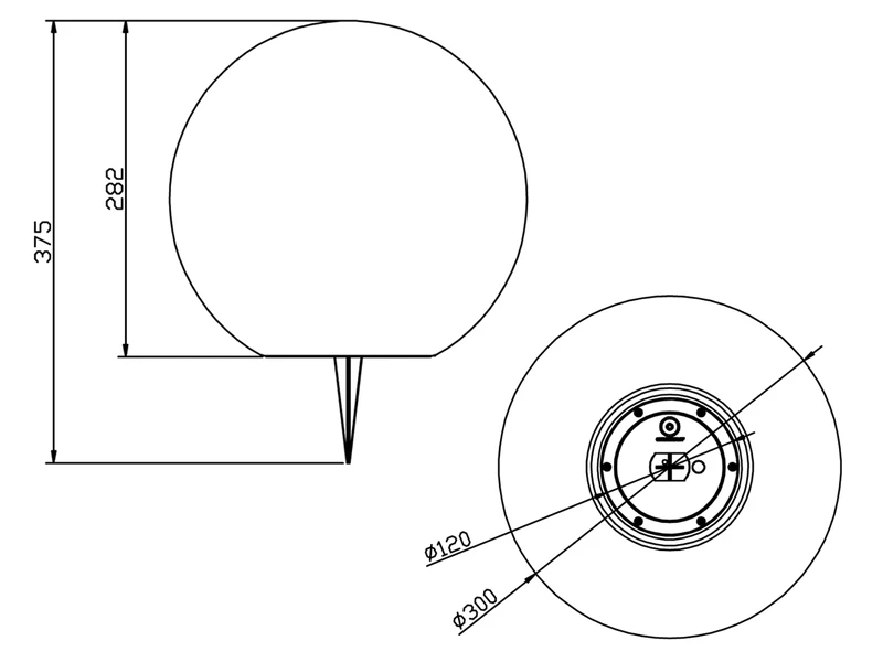 Reality Leuchten Solar Außenleuchte MELO Kugelleuchte Garten - Dekokugel Ø 30 Cm 8 Reality Leuchten Solar Außenleuchte MELO Kugelleuchte Garten - Dekokugel Ø 30 Cm – Bild 6
