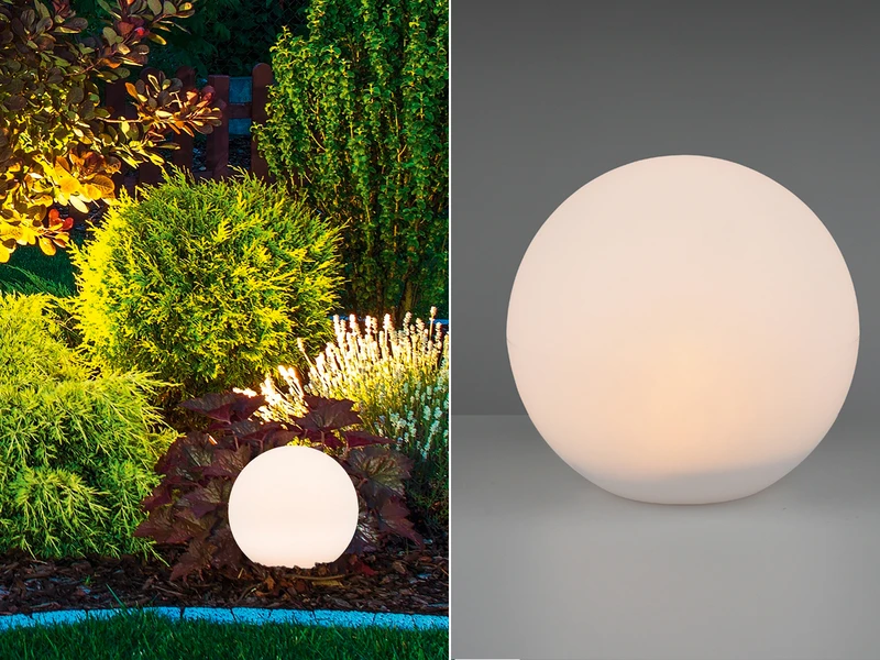 Reality Leuchten Solar Außenleuchte MELO Kugelleuchte Garten - Dekokugel Ø 30 Cm 3 Reality Leuchten Solar Außenleuchte MELO Kugelleuchte Garten - Dekokugel Ø 30 Cm
