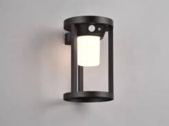 Trio Leuchten Solar Außenwandleuchte CARMO Mit Bewegungsmelder & Dauerlicht, H. 20cm -Bestes Beleuchtungs Geschäft solar aussenwandleuchte carmo mit bewegungsmelder 1 2