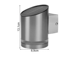 Smartwares Solar Außenwandleuchte Edelstahl, Höhe Ca. 13 Cm, Dämmerungssensor -Bestes Beleuchtungs Geschäft solar aussenwandleuchte edelstahl hoehe ca 13 cm d 3