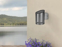 Smartwares Solar Außenwandleuchte Edelstahl, Höhe Ca. 13 Cm, Dämmerungssensor -Bestes Beleuchtungs Geschäft solar aussenwandleuchte edelstahl hoehe ca 13 cm d 5