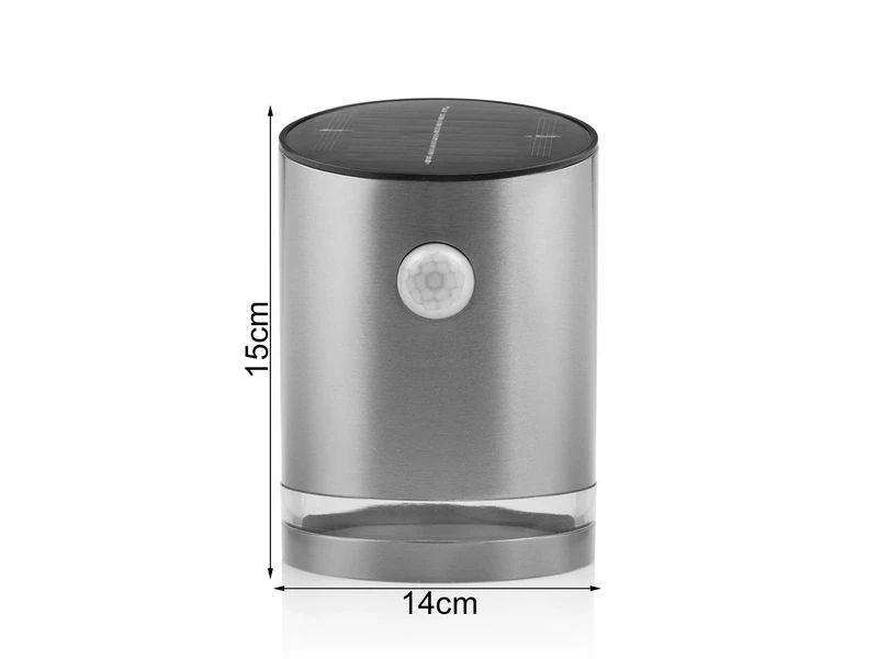 MeineWunschleuchte Solar LED Außenleuchten 2er SET, IP44 Bewegungsmelder, Edelstahl, Downlight 5 MeineWunschleuchte Solar LED Außenleuchten 2er SET, IP44 Bewegungsmelder, Edelstahl, Downlight – Bild 3