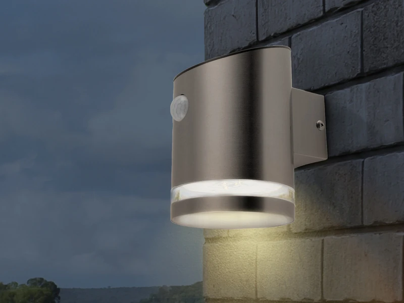 MeineWunschleuchte Solar LED Außenleuchten 2er SET, IP44 Bewegungsmelder, Edelstahl, Downlight 8 MeineWunschleuchte Solar LED Außenleuchten 2er SET, IP44 Bewegungsmelder, Edelstahl, Downlight – Bild 6