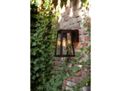 Lutec Solar LED Außenwandleuchte FIA Schwarz Aluminium, 14x14cm, Höhe 21cm -Bestes Beleuchtungs Geschäft solar led aussenwandleuchte fia schwarz aluminium 1 5