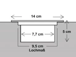 Ranex Solar LED Bodeneinbaustrahler CARLO Für Außen, Edelstahl Rund Ø14cm IP67 -Bestes Beleuchtungs Geschäft solar led bodeneinbaustrahler carlo fuer aussen ed 5