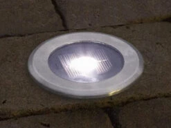 Konstsmide Solar LED-Bodenspot, Edelstahl, Ø 11cm, Je Spot Bis 100kg Belastbar -Bestes Beleuchtungs Geschäft solar led bodenspot edelstahl 11cm je spot bis 100 1