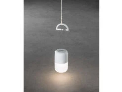 Konstsmide Solar LED Leuchte ASSISI Mit 3-Stufen Dimmer & USB-Kabel, IP44, Weiß -Bestes Beleuchtungs Geschäft solar led leuchte assisi mit 3 stufen dimmer usb k 14