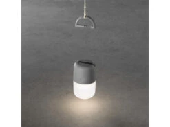 Konstsmide Solar LED Leuchte ASSISI Mit 3-Stufen Dimmer & USB-Kabel, IP44, Grau -Bestes Beleuchtungs Geschäft solar led leuchte assisi mit 3 stufen dimmer usb k 24