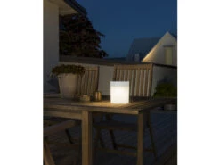 Konstsmide Solar LED Leuchte Mit 3-Stufen Dimmer ASSISI, Höhe 14,5cm, IP44, Weiß -Bestes Beleuchtungs Geschäft solar led leuchte mit 3 stufen dimmer assisi hoehe 5