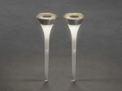 Konstsmide Solar LED Leuchten 2er Set Mit Farbwechsler & Erdspieß ASSISI, Höhe 35cm, IP44 -Bestes Beleuchtungs Geschäft solar led leuchten 2er set mit farbwechsler erdspi 2