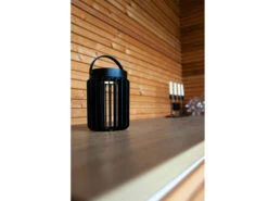 Lutec Solar LED Tischleuchte KOZY Schwarz, Dimmbar USB Anschluß, Ø14cm H18,6cm -Bestes Beleuchtungs Geschäft solar led tischleuchte kozy schwarz dimmbar usb an 4