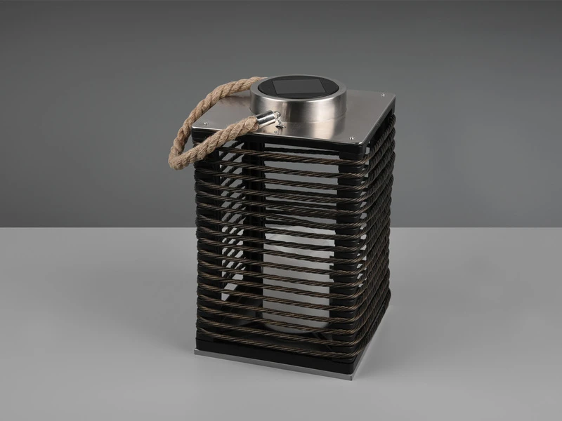 Reality Leuchten Solar LED Tischleuchte SANTANA Schwarz Kerzen Flackern 18x18cm Höhe 28cm 10 Reality Leuchten Solar LED Tischleuchte SANTANA Schwarz Kerzen Flackern 18x18cm Höhe 28cm – Bild 8