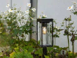 Lutec Solar LED Wegeleuchte FLAIR Mit Spieß, Dämmerungssensor Höhe 76cm -Bestes Beleuchtungs Geschäft solar led wegeleuchte flair mit spiess daemmerungs 5