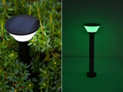 Lutec Solar LED Wegeleuchte KARLO 45cm, Bewegungsmelder & RGB Farbwechsel -Bestes Beleuchtungs Geschäft solar led wegeleuchte karlo 45cm bewegungsmelder r 5