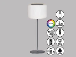 FHL Easy Solar Tischlampe PINO 39,5cm Ohne Kabel - Mit Fernbedienung Dimmbar & RGB -Bestes Beleuchtungs Geschäft solar tischlampe pino 395cm ohne kabel mit fernbed 3