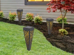 Globo Solar Wegeleuchten 3er Set Mit Erdspieß, Dekostanzungen Schwarz Gold, H.33cm 19 Globo Solar Wegeleuchten 3er Set Mit Erdspieß, Dekostanzungen Schwarz Gold, H.33cm -Bestes Beleuchtungs Geschäft solar wegeleuchten 3er set mit erdspiess dekostanz 6