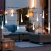 Globo Solarbetriebene LED Outdoor Lichterkette Mit 20 Tropfen, Länge 2,8 Meter
