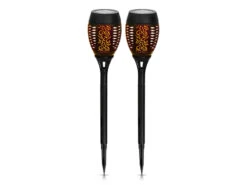 Globo Solarfackeln 2er Set Mit Flammeneffekt, Schwarz, Höhe 50cm -Bestes Beleuchtungs Geschäft solarfackeln 2er set mit flammeneffekt schwarz hoe 7