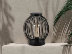 MeineWunschleuchte Solarlaterne 2er SET Metall Gitterkugel Hängend Oder Stehend, Höhe 31cm -Bestes Beleuchtungs Geschäft solarlaterne 2er set metall gitterkugel haengend o 8