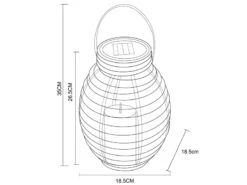 MeineWunschleuchte Solarlaternen 2er SET Groß & Klein, Rattanoptik Mit Kerze, Hängend Oder Stehend -Bestes Beleuchtungs Geschäft solarlaternen 2er set gross klein rattanoptik mit 1 2