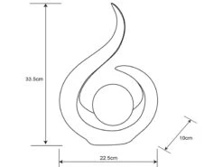 Globo Solarleuchte Mit Farbwechsel & Crackle Glaskugel, Schwarz Gold, Höhe 33,5cm -Bestes Beleuchtungs Geschäft solarleuchte mit farbwechsel crackle glaskugel sch 3