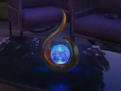 Globo Solarleuchte Mit Farbwechsel & Crackle Glaskugel, Schwarz Gold, Höhe 33,5cm -Bestes Beleuchtungs Geschäft solarleuchte mit farbwechsel crackle glaskugel sch 7